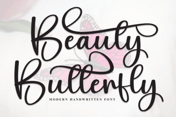 Beauty Butterfly: A Script Typeface for Editorial Elegance