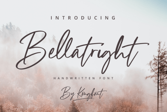 Bellatright: A Refined Script Font for Editorial Design