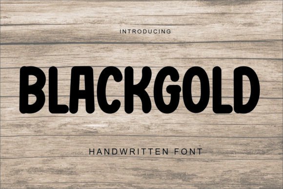 Blackgold: A Handwritten Typeface for Festive Editorial Design