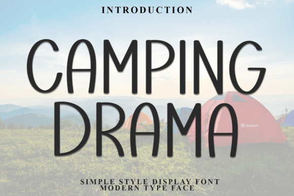 Camping Drama: A Handwritten Font for Authentic Branding