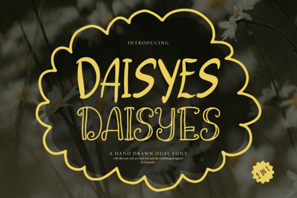 Daisyes: A Charming Hand-Drawn Typeface for Editorial Design