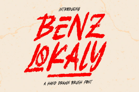 Designing with Benz Lokaly: A Bold Brush Font for Branding