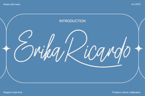 Erika Ricardo: A Modern Script Typeface for Web Design