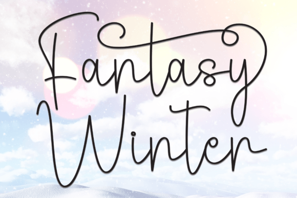 Fantasy Winter Font: A Charming Typeface for Small Business Branding