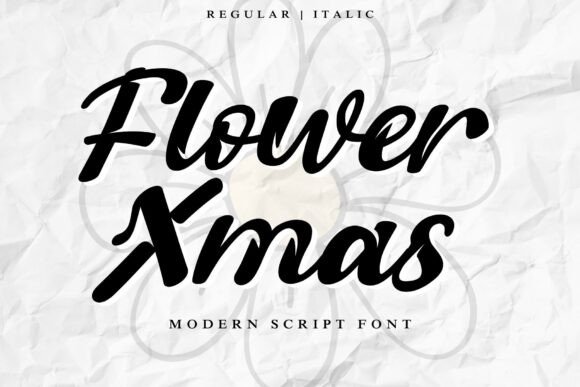 Flower Xmas Font: Elevate Your Handmade Products