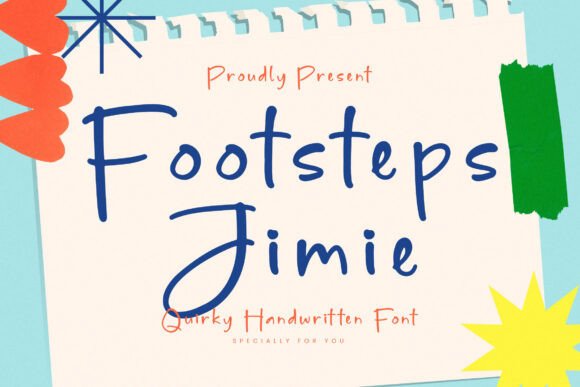 Footsteps Jimie: A Modern Script Typeface for Editorial Design
