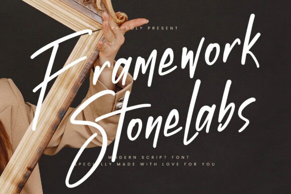 Framework Stonelabs: A Modern Script Font for Branding