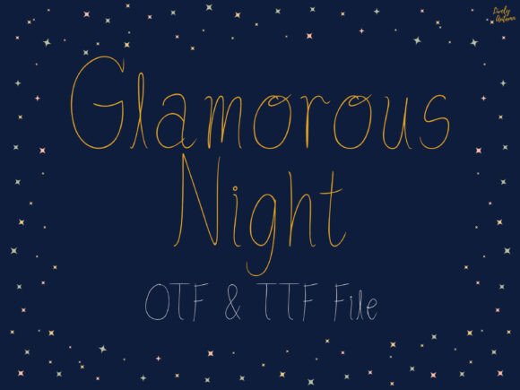 Glamorous Night Font: Elevating Brand Identity with Elegant Script