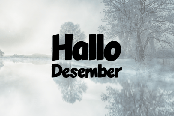 Hallo Desember Typeface Review for Social Campaigns