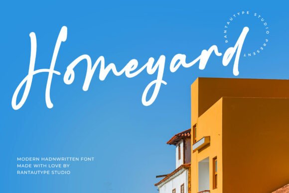 Homeyard Font: A Modern Handwritten Typeface for Branding