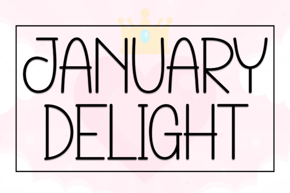 January Delight: A Handwritten Font for Makers