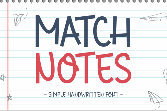 Match Notes: A Handwritten Font for Warm Brand Identity