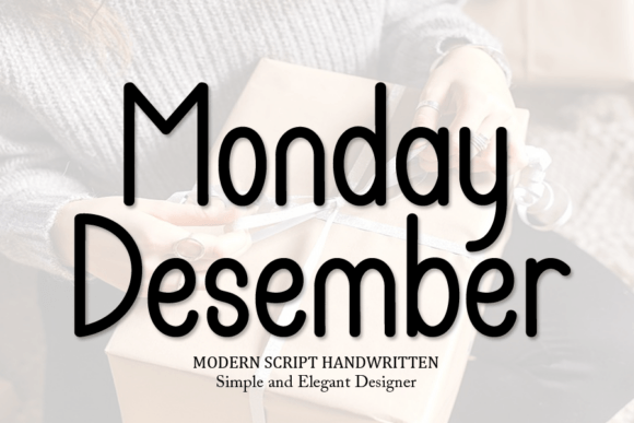 Monday Desember: A Handwritten Font for Editorial Design