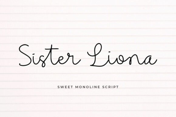 Sister Liona: A Bold Script for Modern Brand Identity