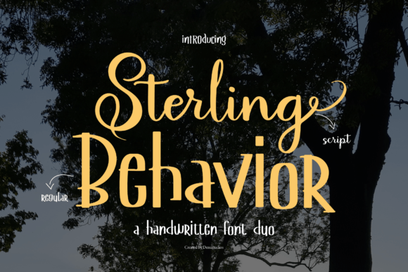 Sterling Behavior: The Perfect Handwritten Font for Makers