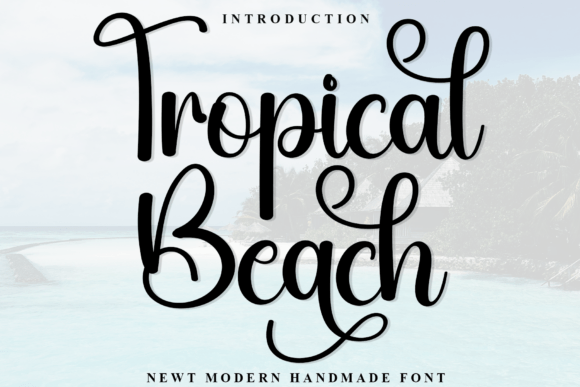 Tropical Beach: A Refined Script Font for Editorial Design