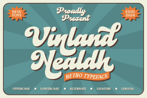 Vinland Nealdh: A Retro Script Typeface for Modern Web Design