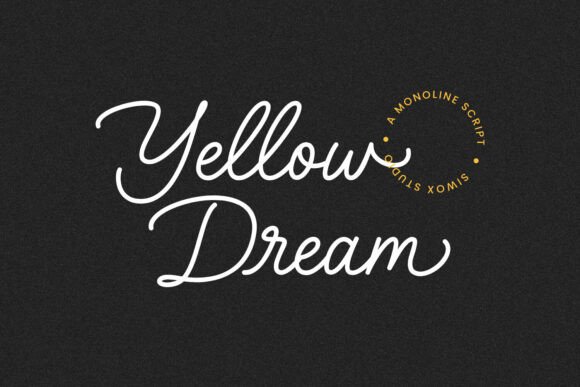 Yellow Dream: A Refined Script Typeface for Editorial Design